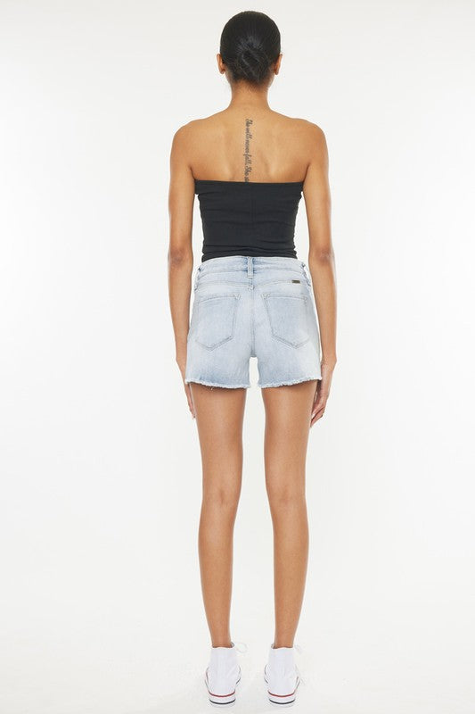 HIGH RISE DENIM SHORTS JEANS