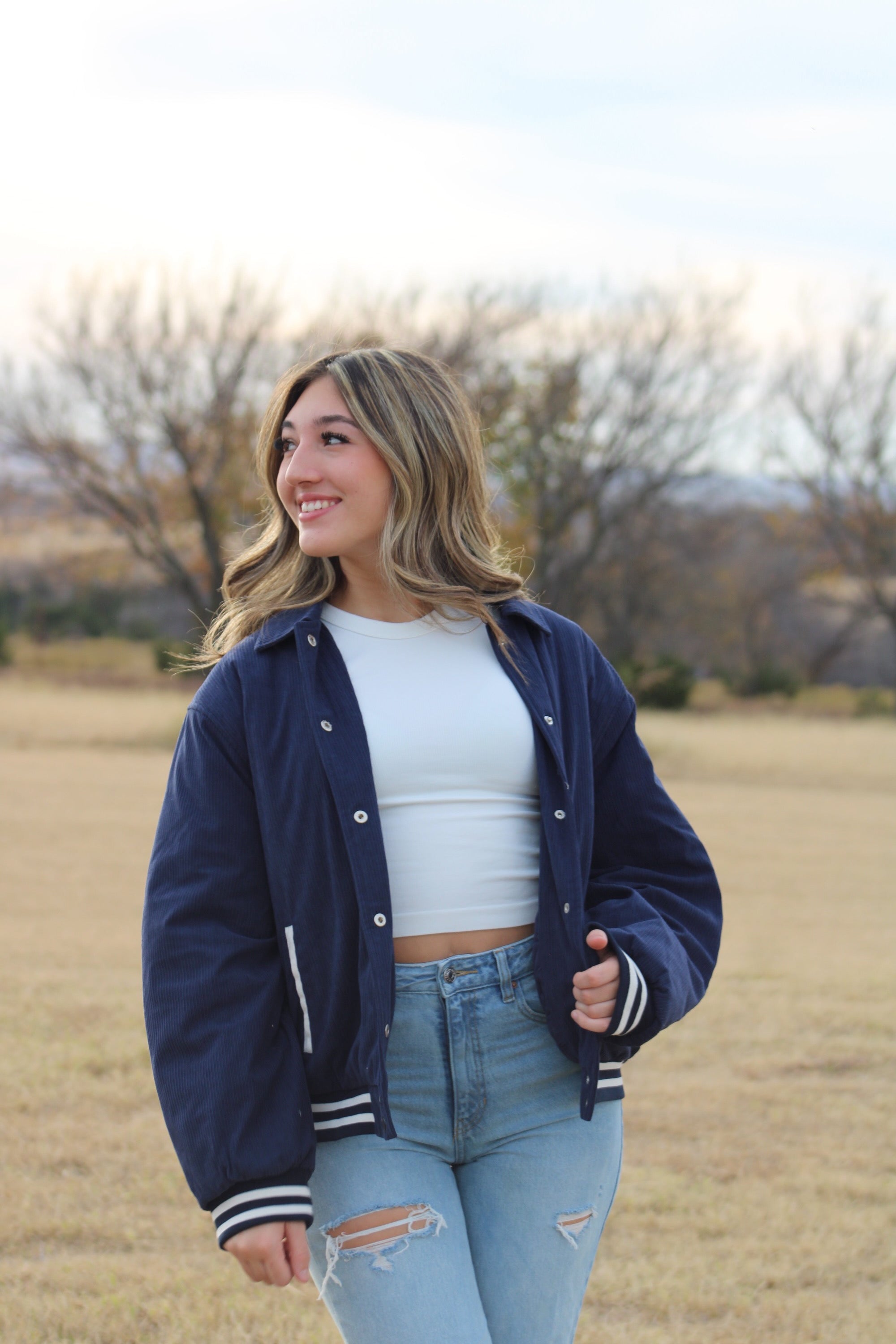 Corduroy Varsity Jacket