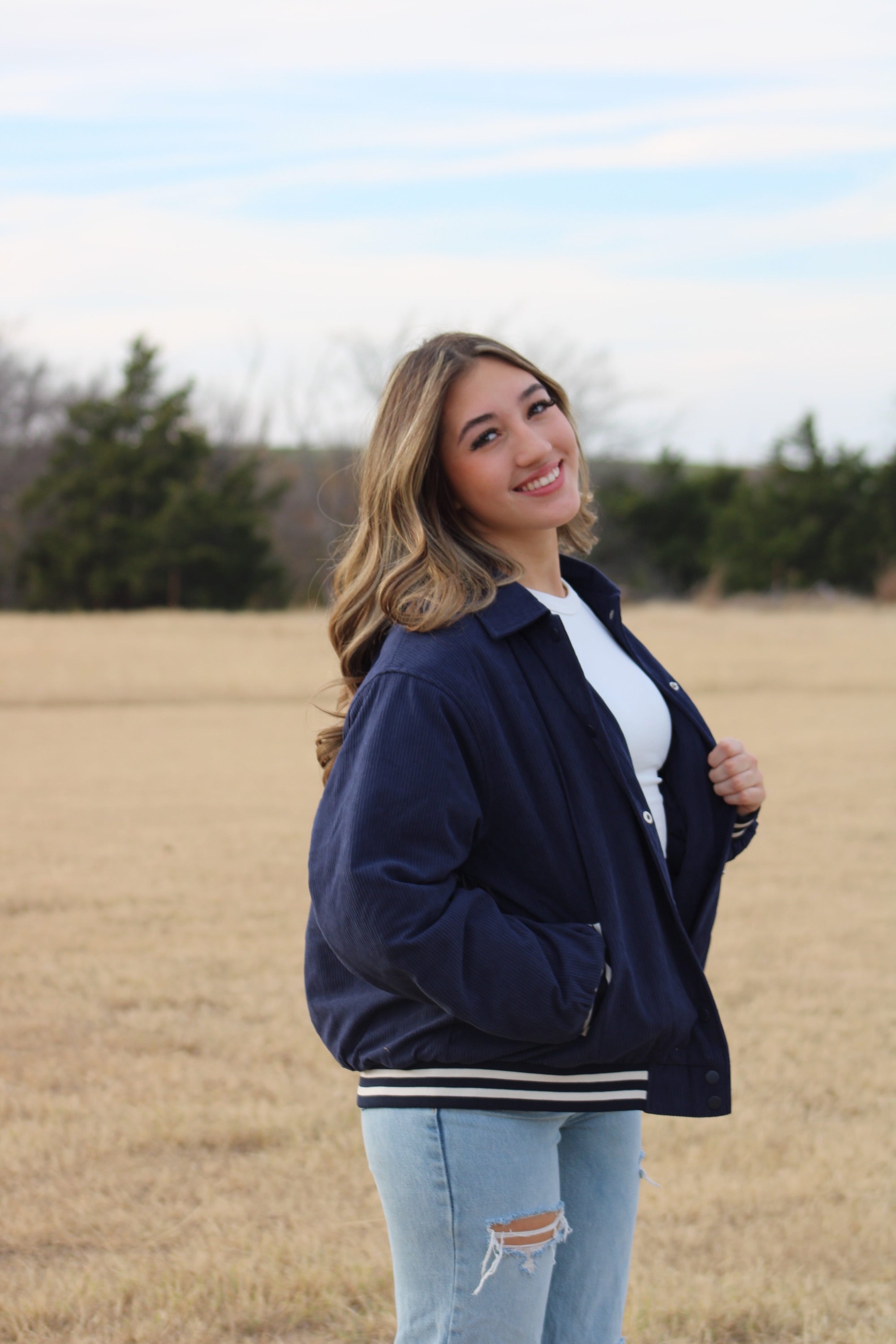 Corduroy Varsity Jacket