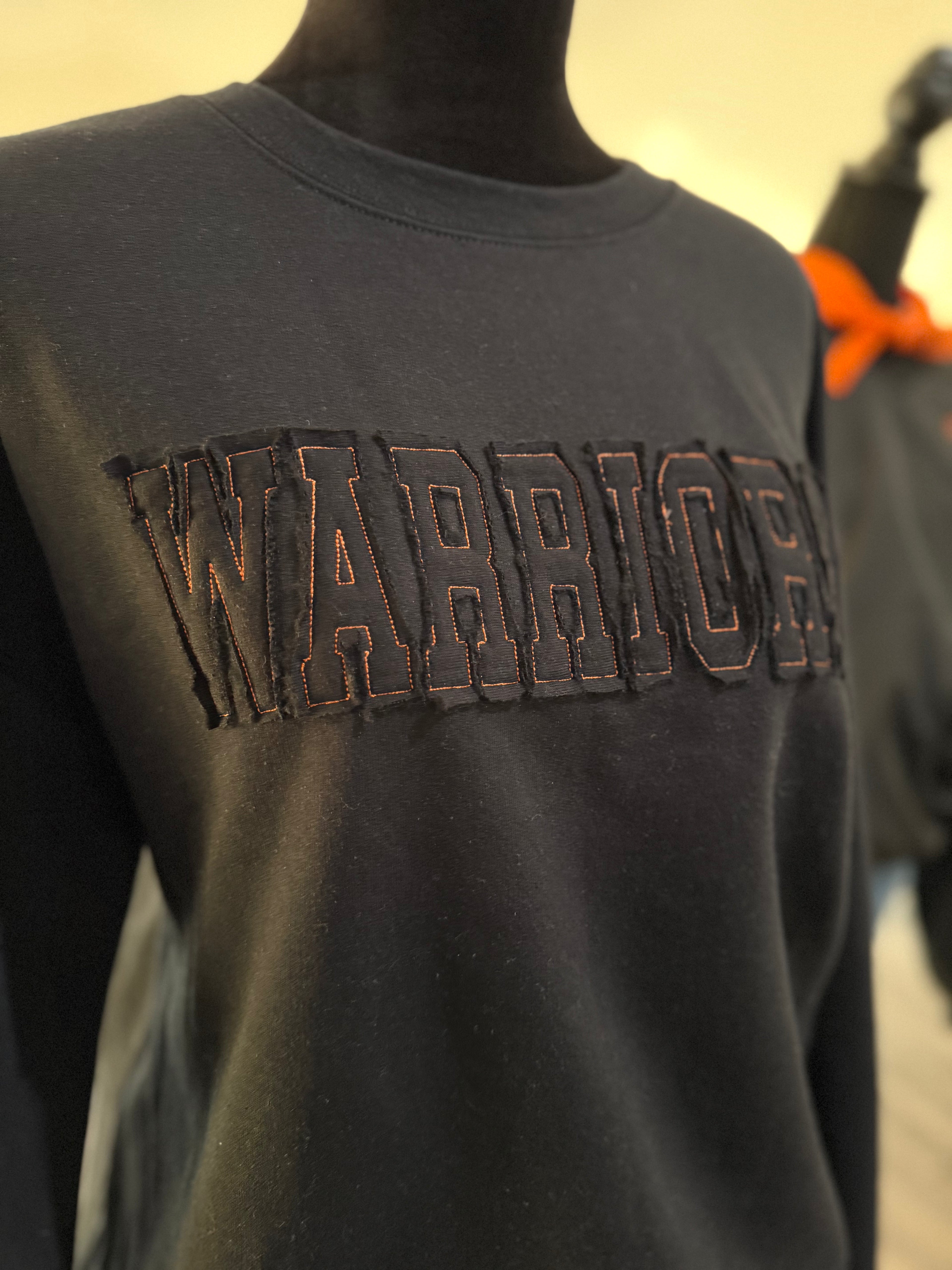 Warriors Appliqué Crew