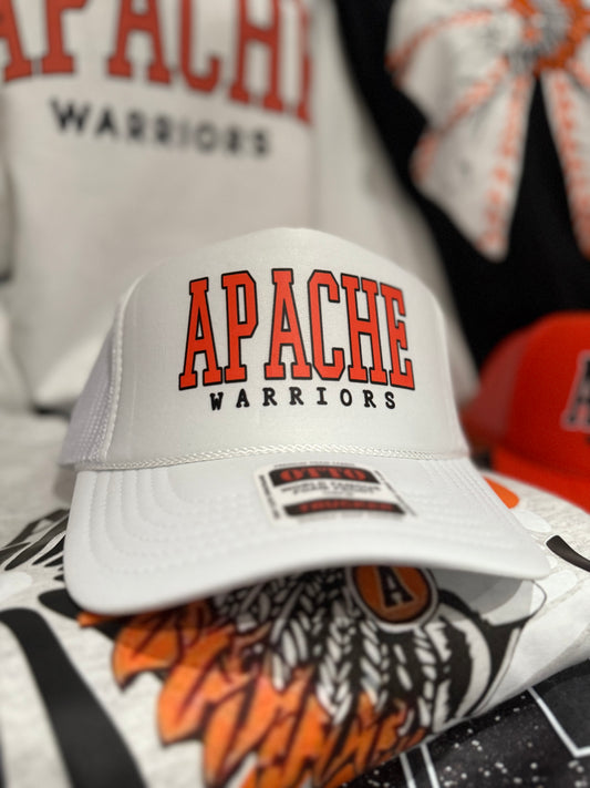White Apache Trucker Hat