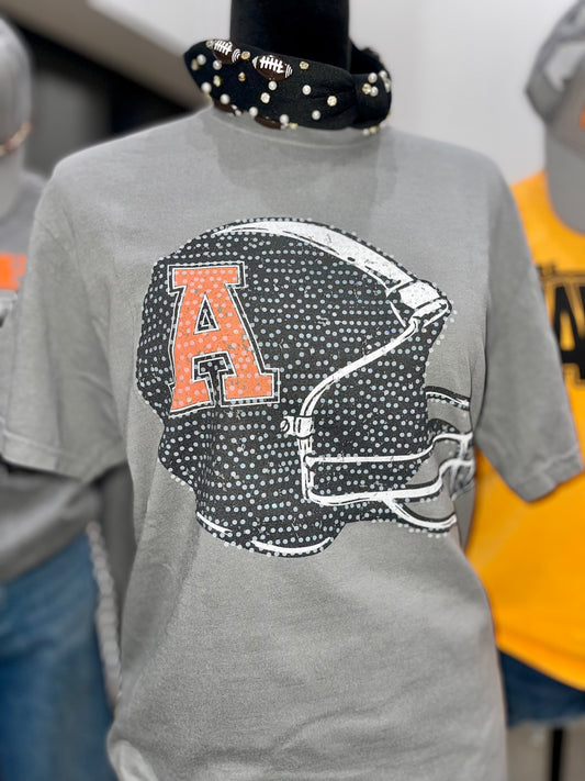 Spangle Football Helmet Tee