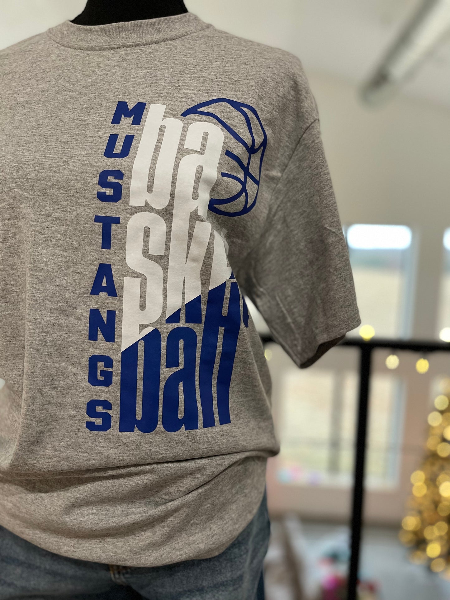 Mustangs Basketball Tee