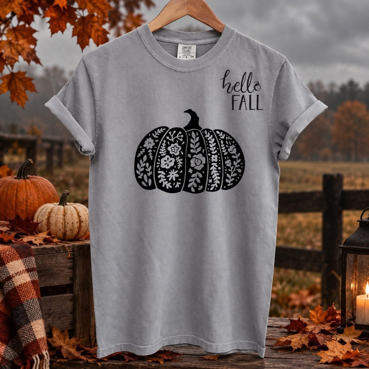 Hello Floral Fall Tee