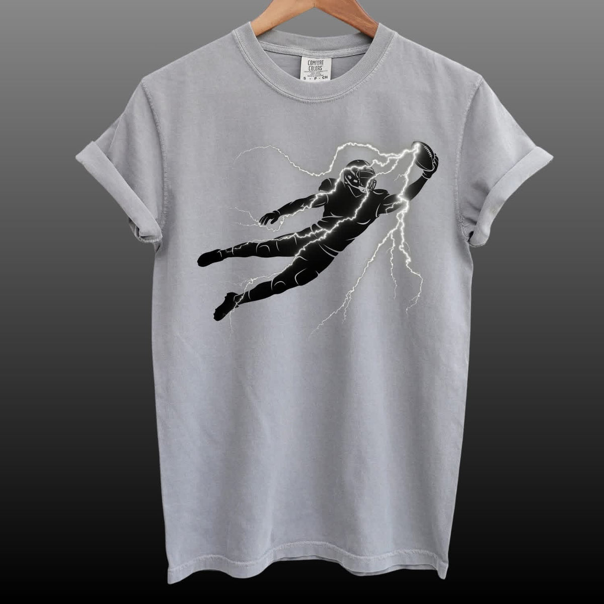 Lightning Football Tee