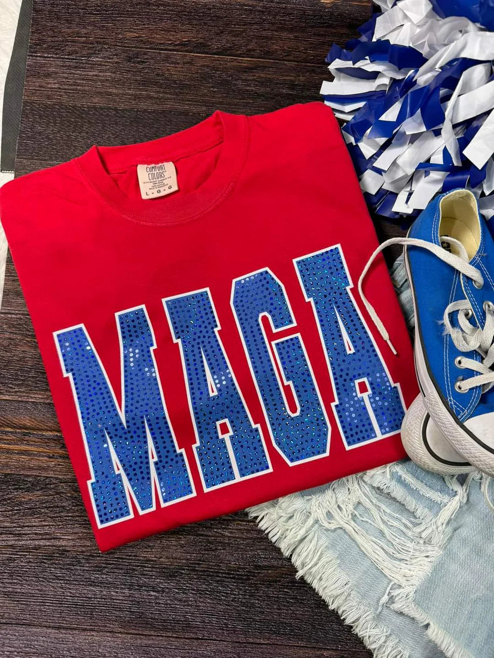 MAGA Spangle Comfort Colors Tee