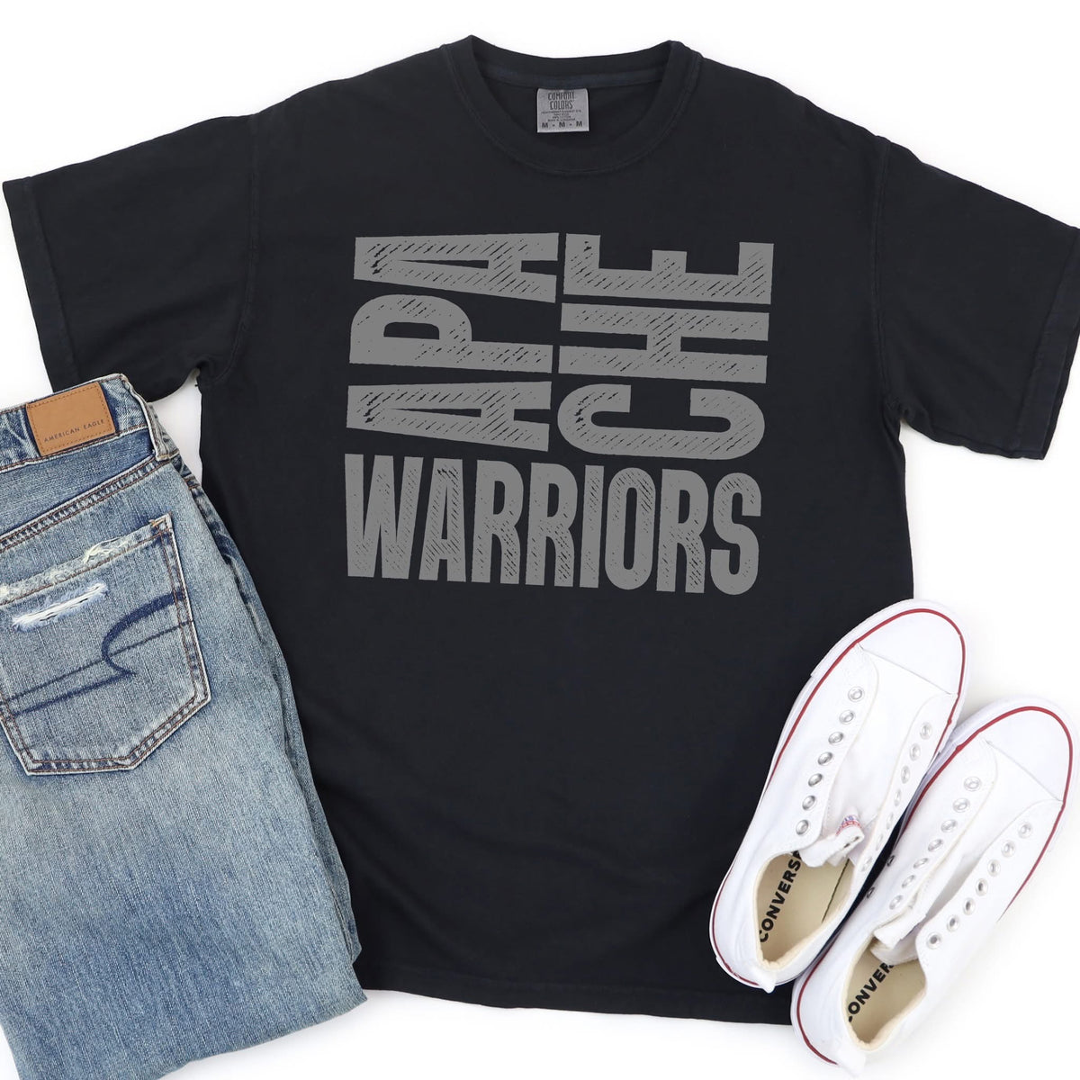 Vertical Apache Warriors Tee