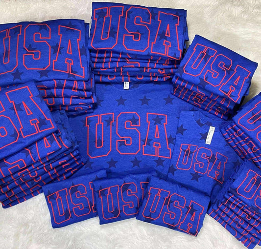 USA Puff Blue Star