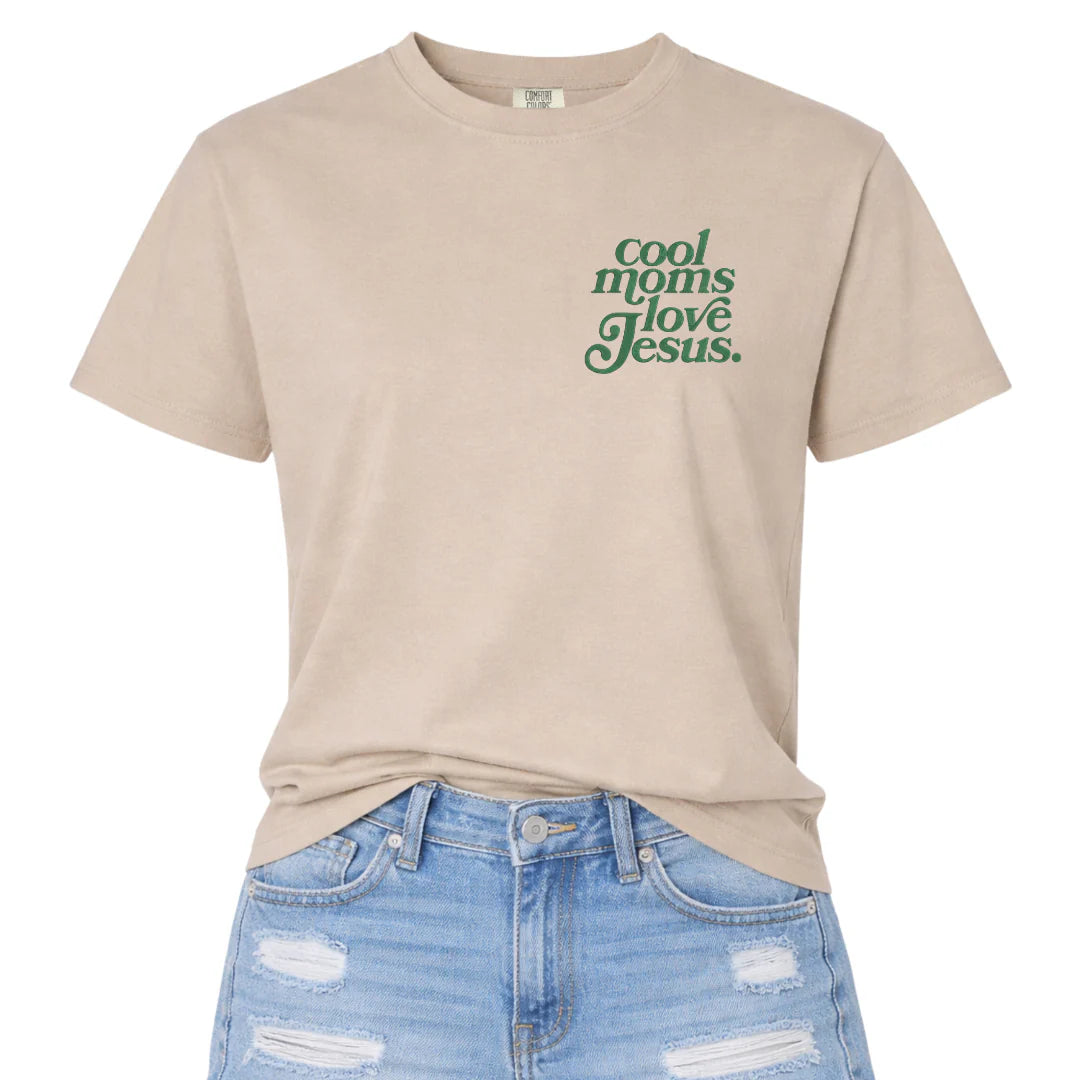 Cool Moms Love Jesus Embroidered