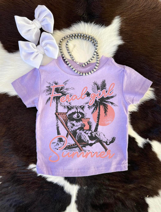 Feral Girl Summer Kids Tee (Pre-Order)