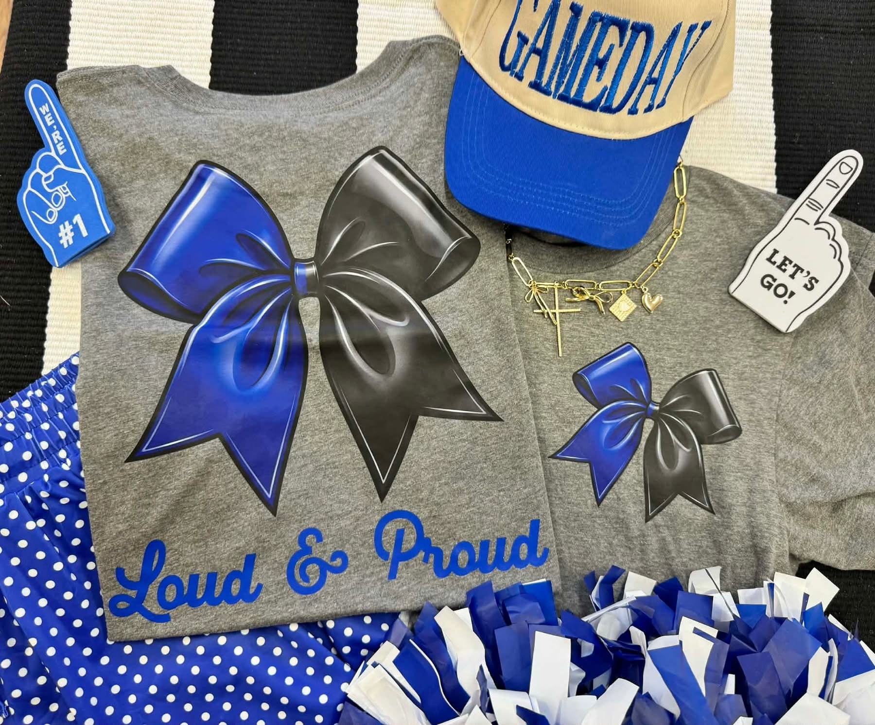 Loud & Proud Blue Bow Tee