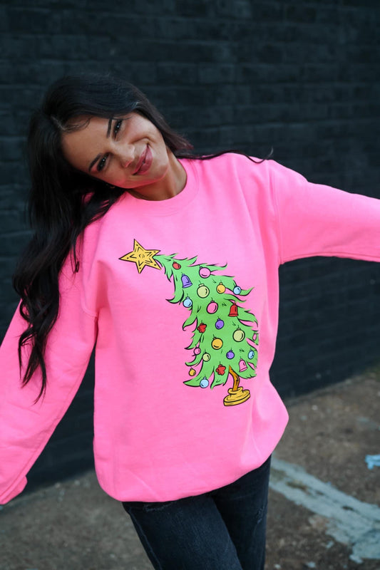 Pink Tree Sweatshirt