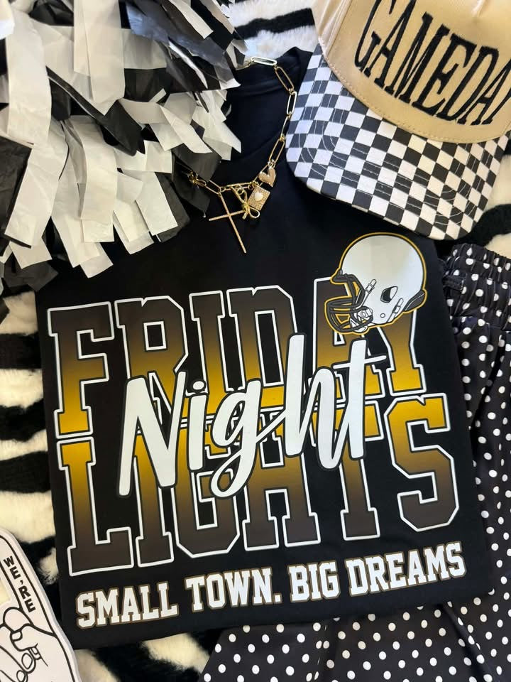 Gold Friday Night Lights Tee