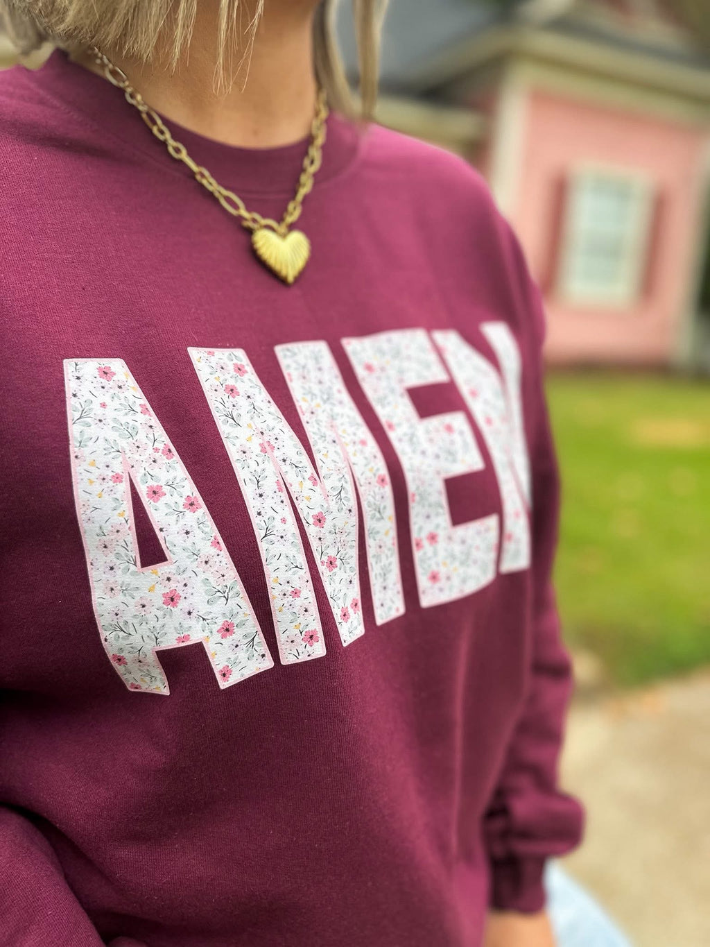 Amen Floral Crewneck