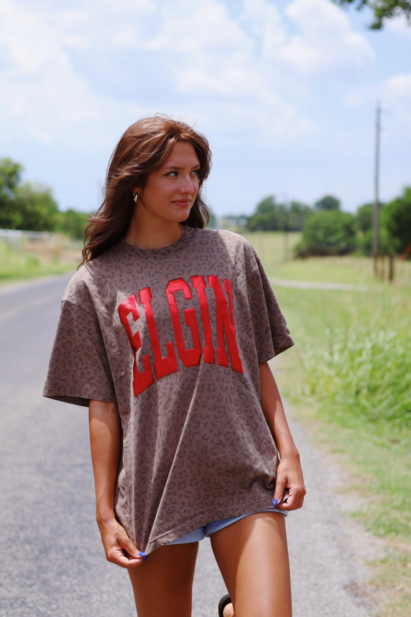 Luxe Leopard Elgin Puff Tee