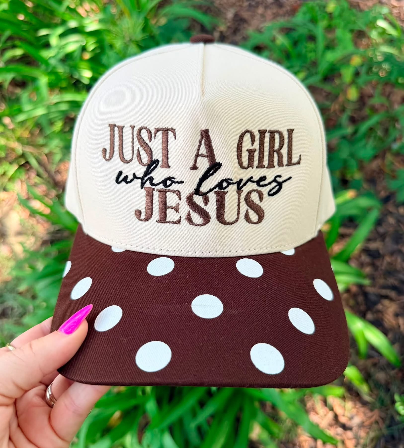 Just A Girl Who LOVES JESUS Hat