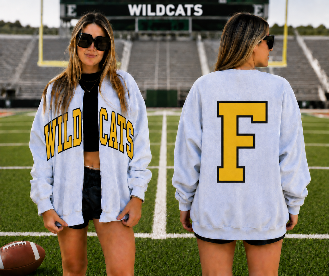 Double Sided Wildcats Split Crew preorder
