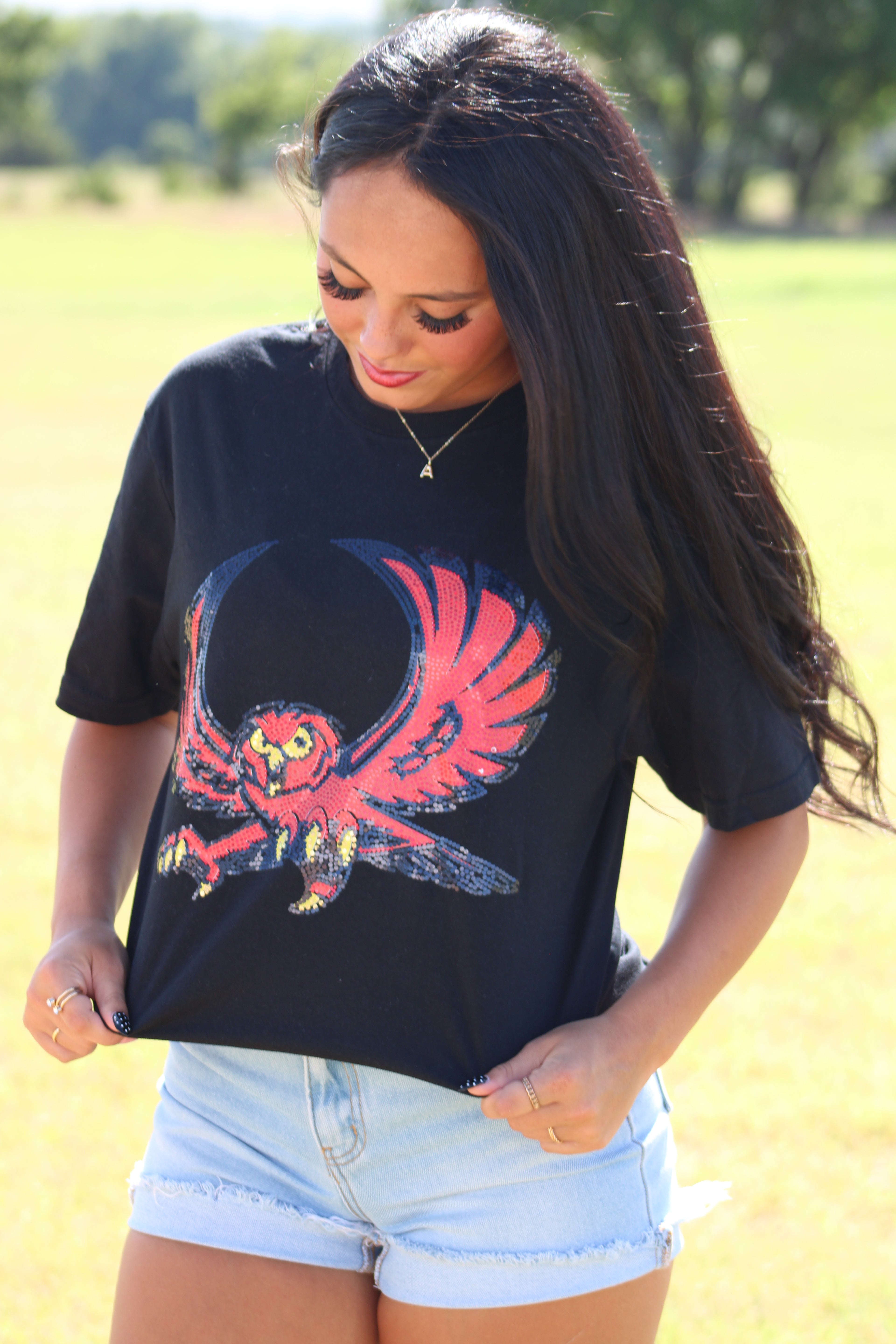 Owl Spangle Tee