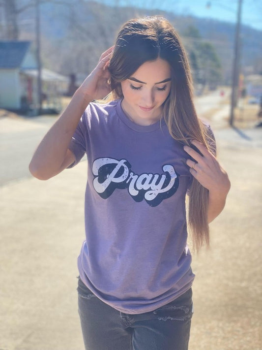 Retro Pray Tee Plus Size