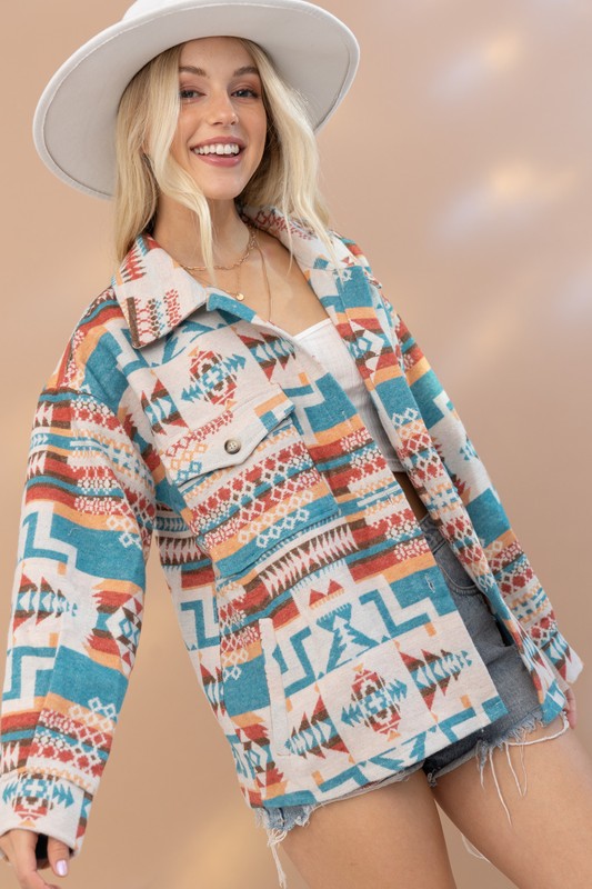 Aztec Western Shacket