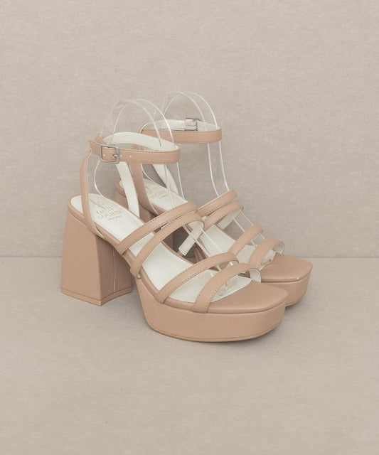 Talia - Strappy platform heel