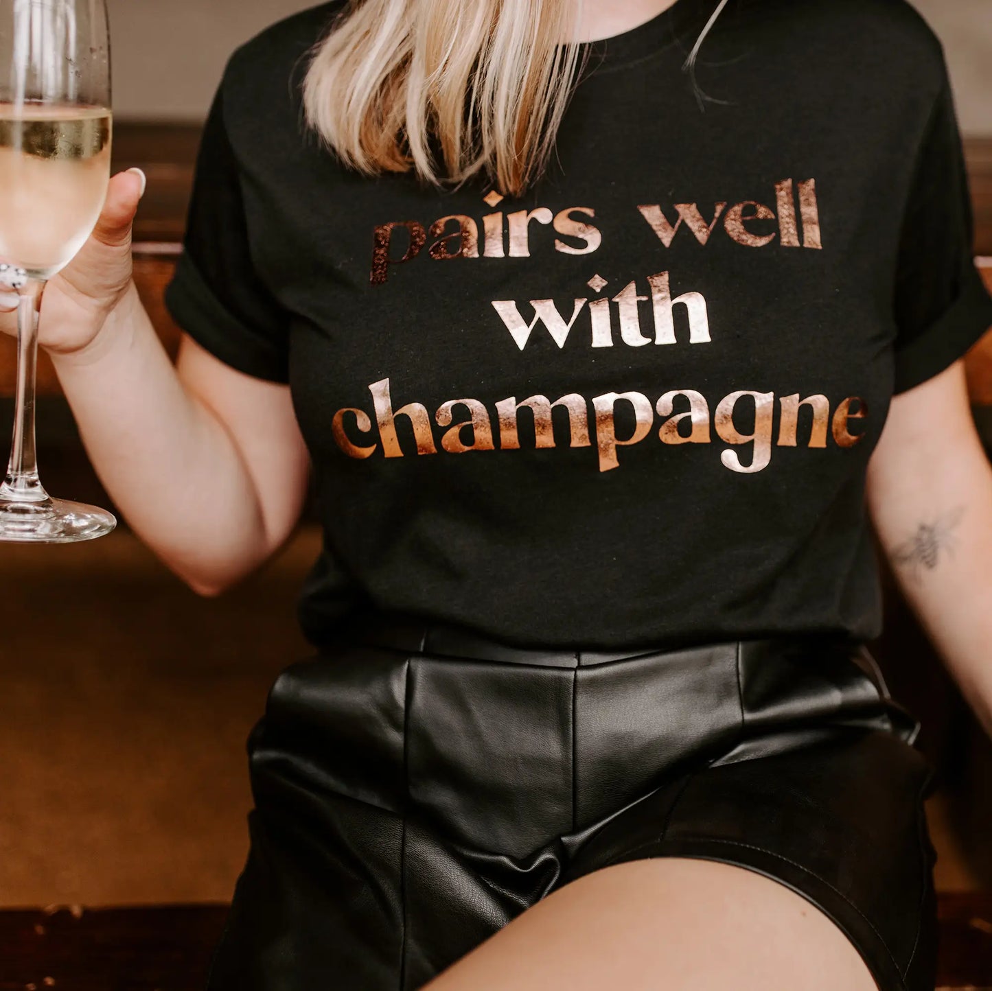 Pairs Well With Champagne Tee