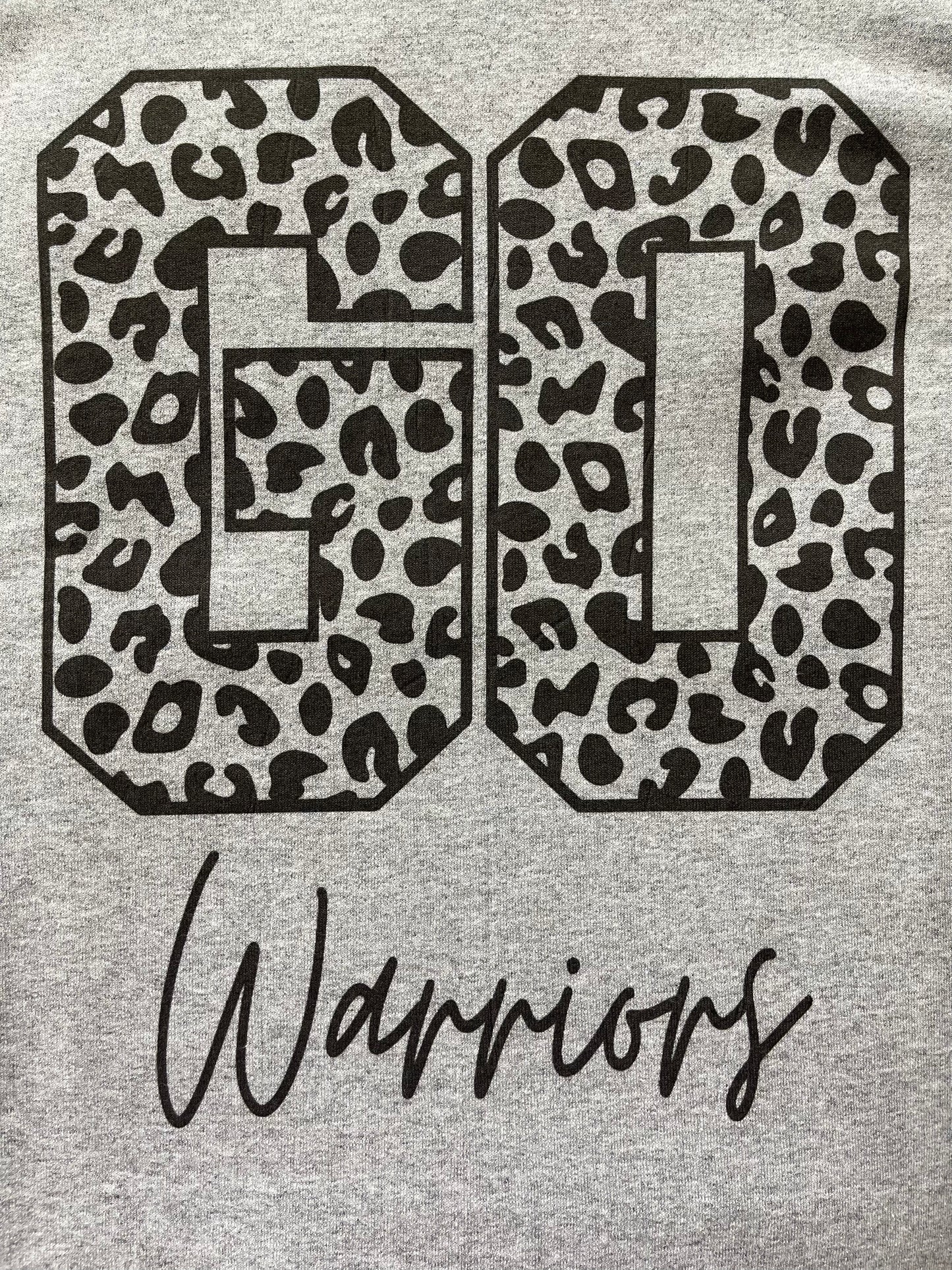 Go Warriors Leopard Sweatshirt