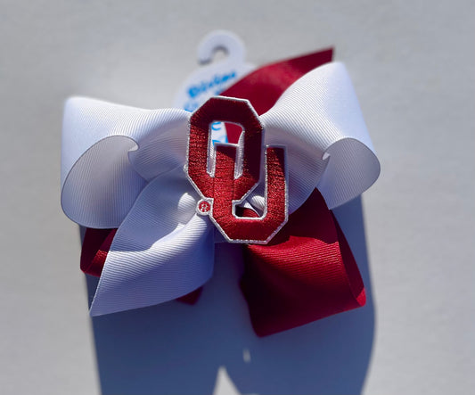 OU Gameday Hair Bow