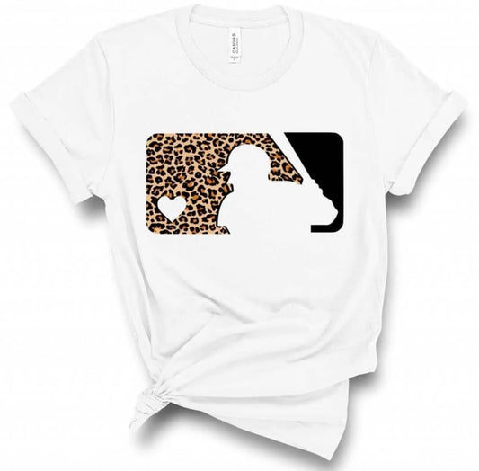 Leopard Baseball Tee